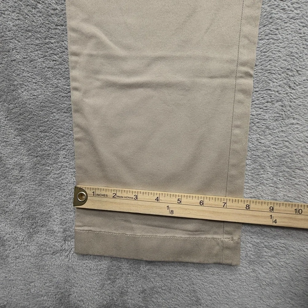 J.CREW Pants Mens Measured 35x30 Beige Chino Straight Flex Cotton Stretch
